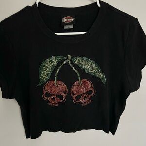 Harley-Davidson Black Cherry Skull Tee